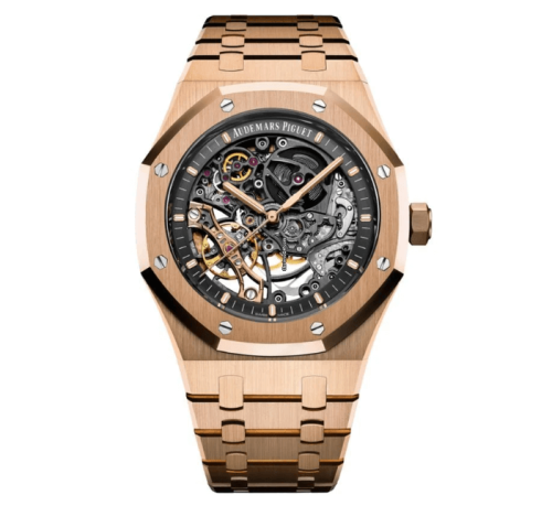 Audemars Piguet Royal Oak Double Balance Wheel Openwork Skeleton 41mm Automatic in Rose Gold